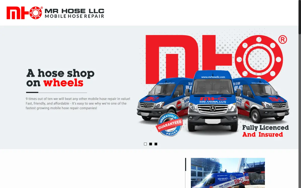Homepage of Mr. Hose Limited Liability Company