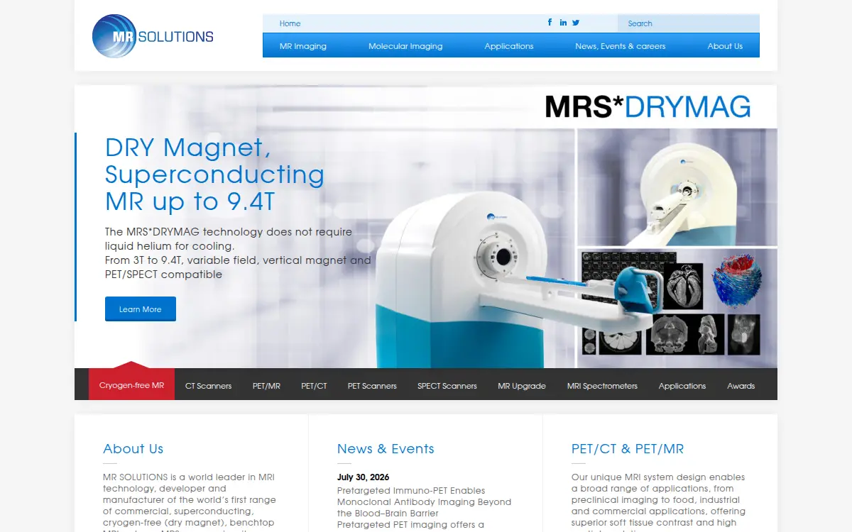 Homepage of Mr Solutions Americas, LLC