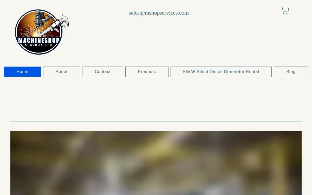 Homepage of Machineshop Services LLC