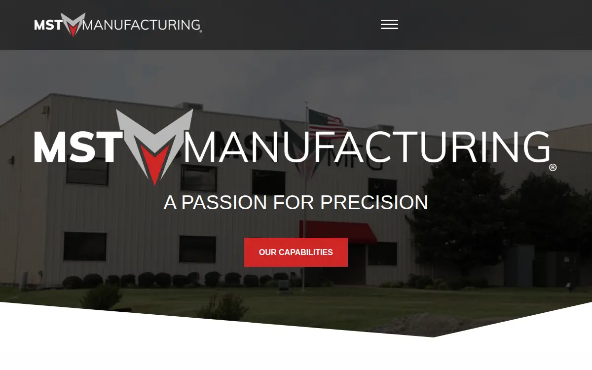 Homepage of Mst Manufacturing LLC