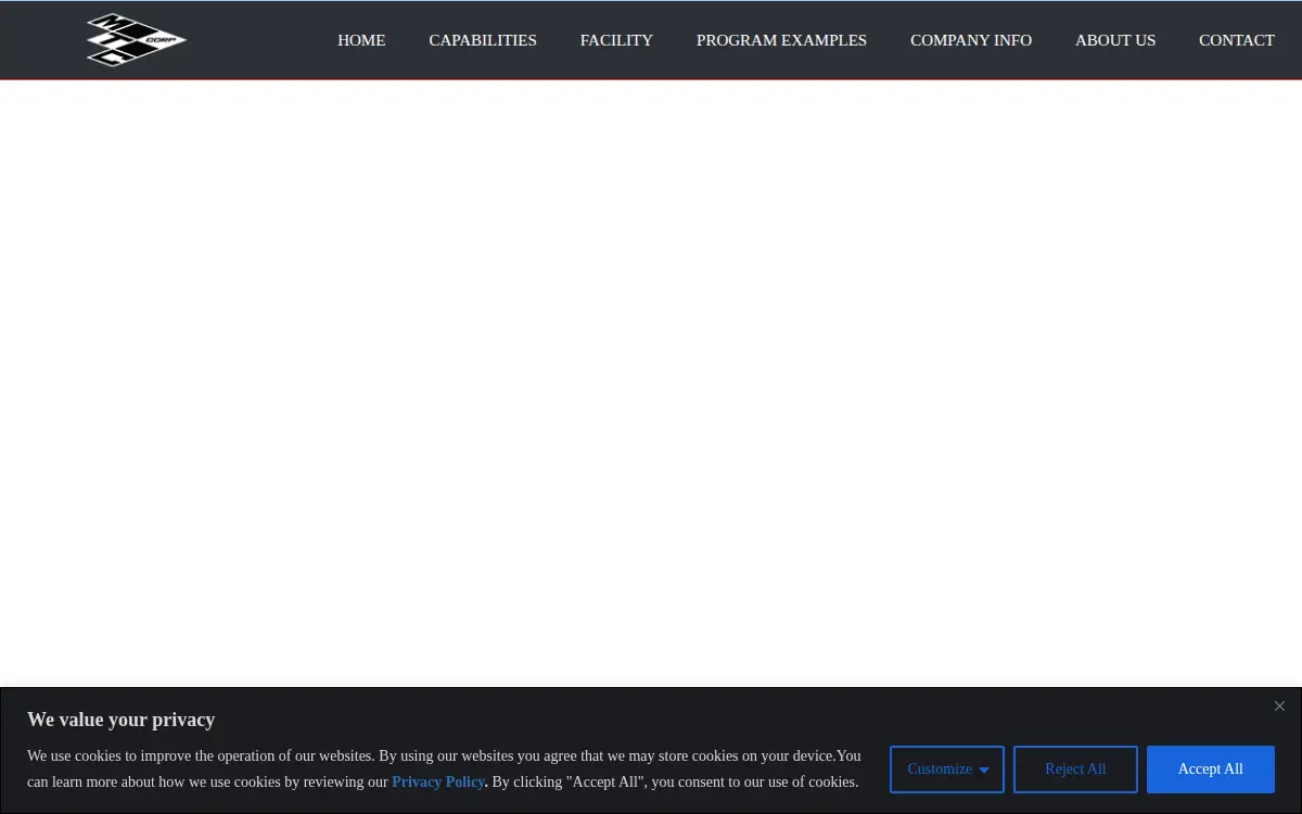 Homepage of Metalcrafters Transparencies and Composites, INC