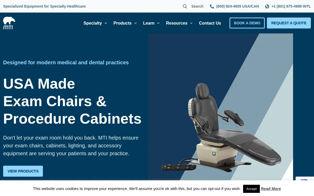 Homepage of Medical Technology Industries INC