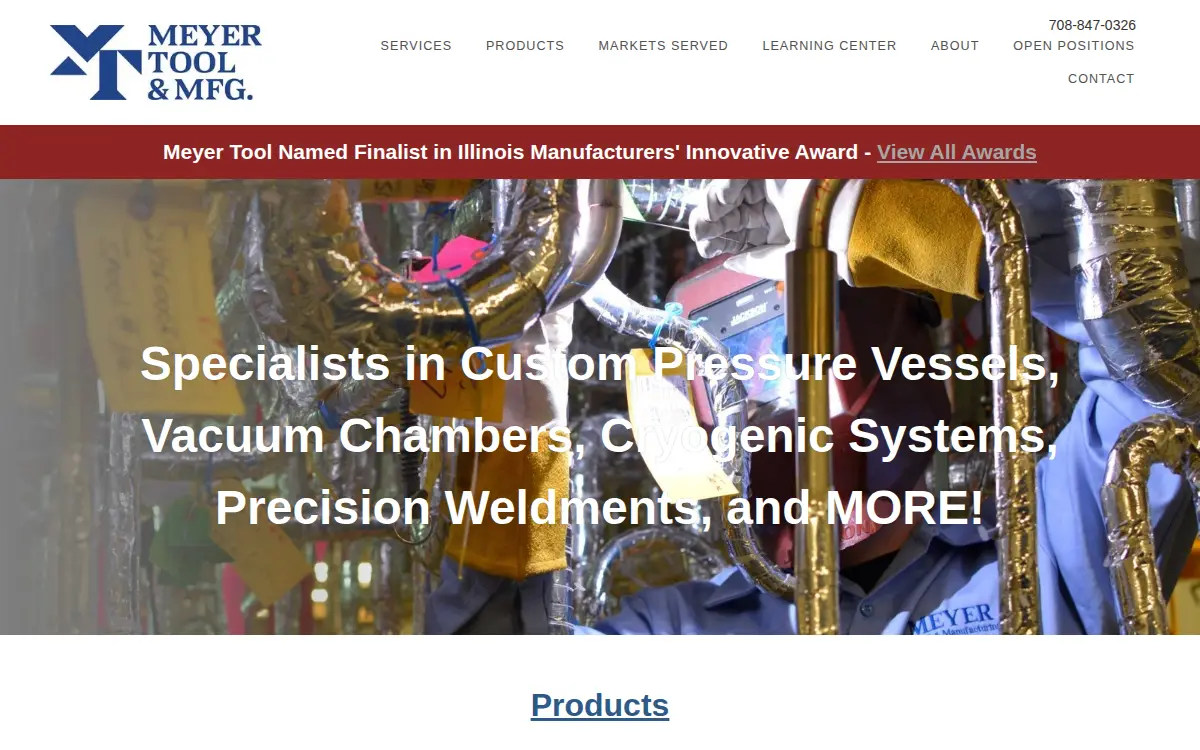 Homepage of Meyer Tool & Manufacturing, INC.