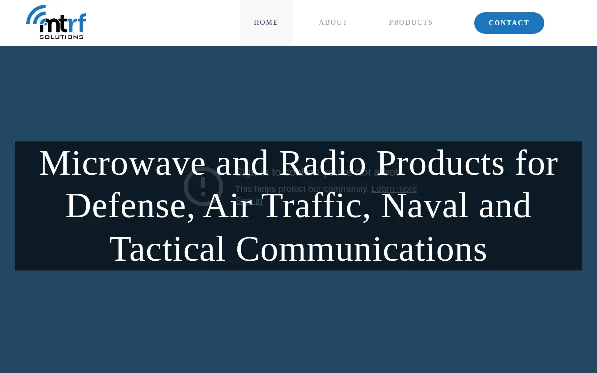 Homepage of Mt Rf LLC