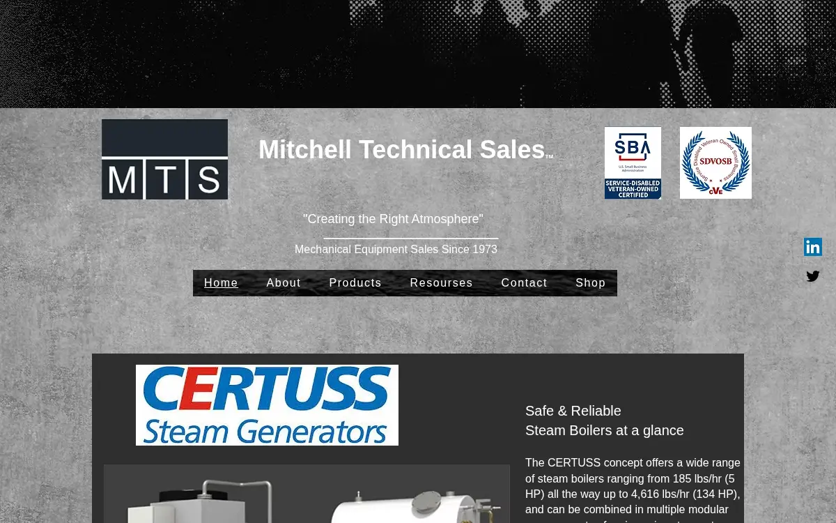 Homepage of Mitchtech LLC