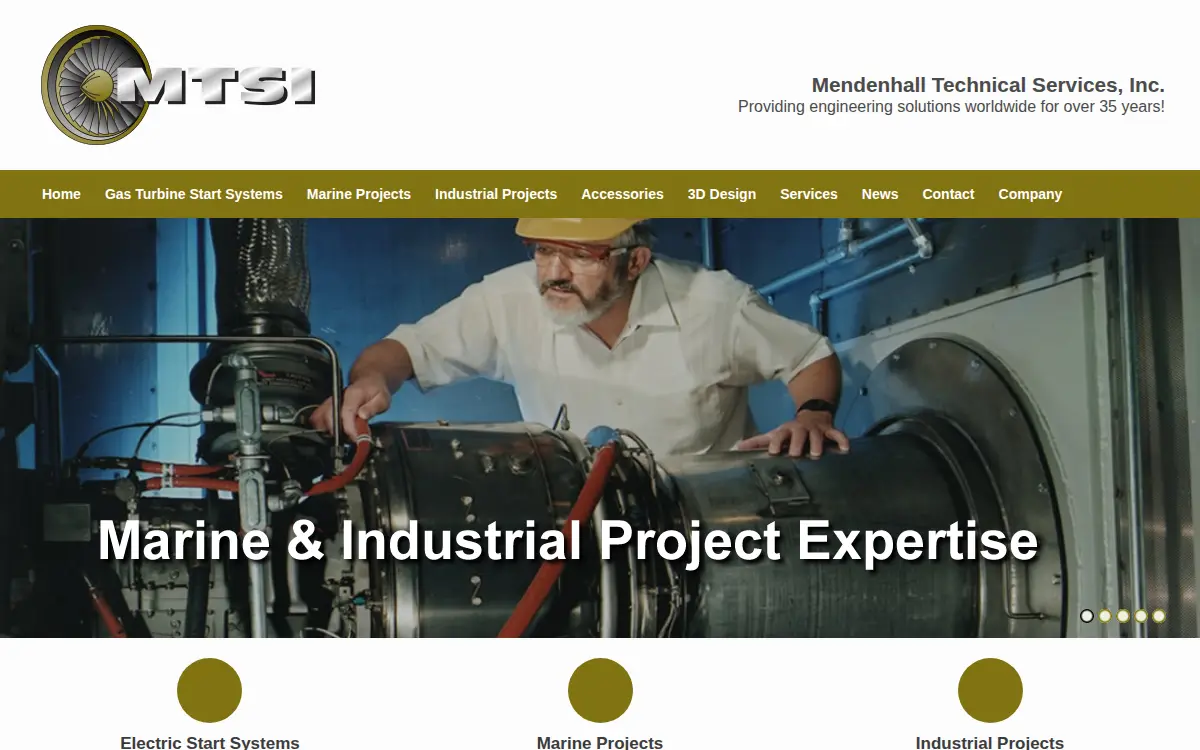 Homepage of Mendenhall Technical Services, INC.