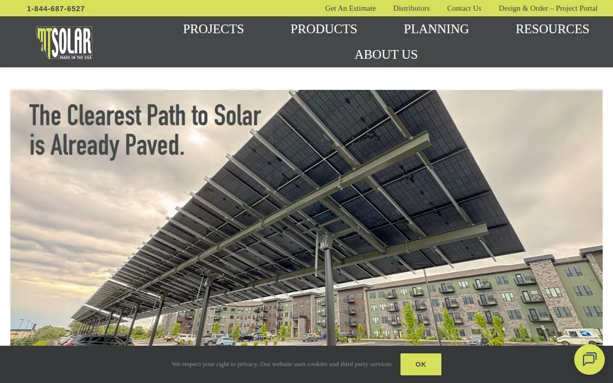 Homepage of Mt Solar LLC