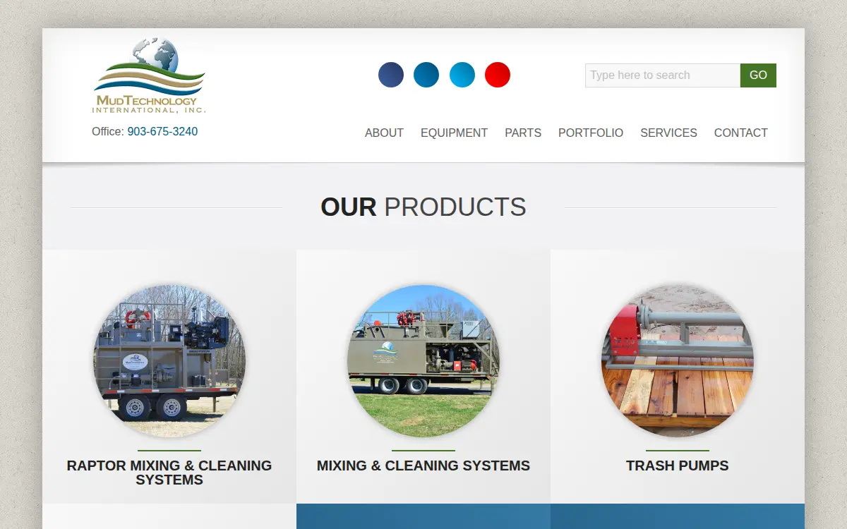 Homepage of Mud Technology International INC