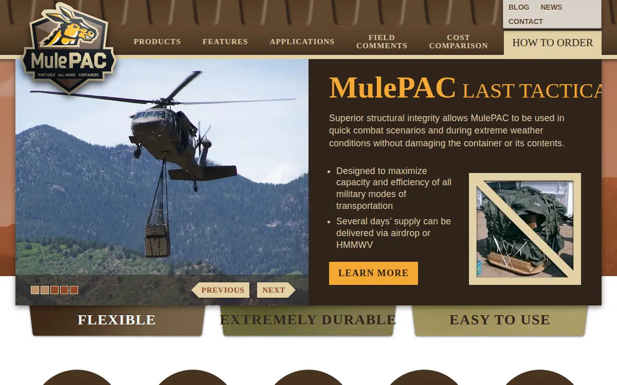 Homepage of Airgo Industries, INC.