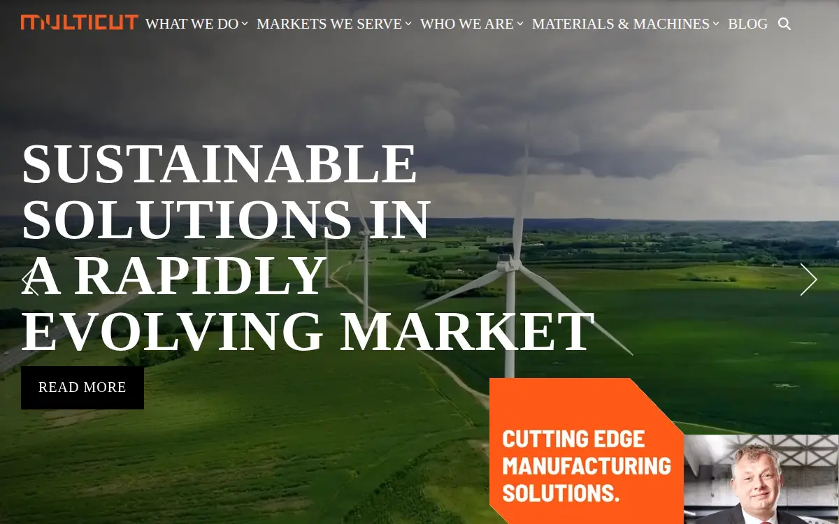 Homepage of Multicut North America INC