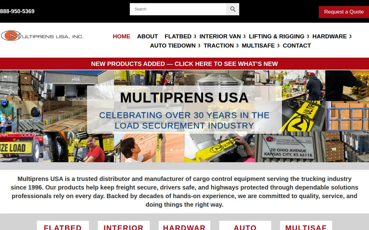 Homepage of Multiprens Usa, INC.