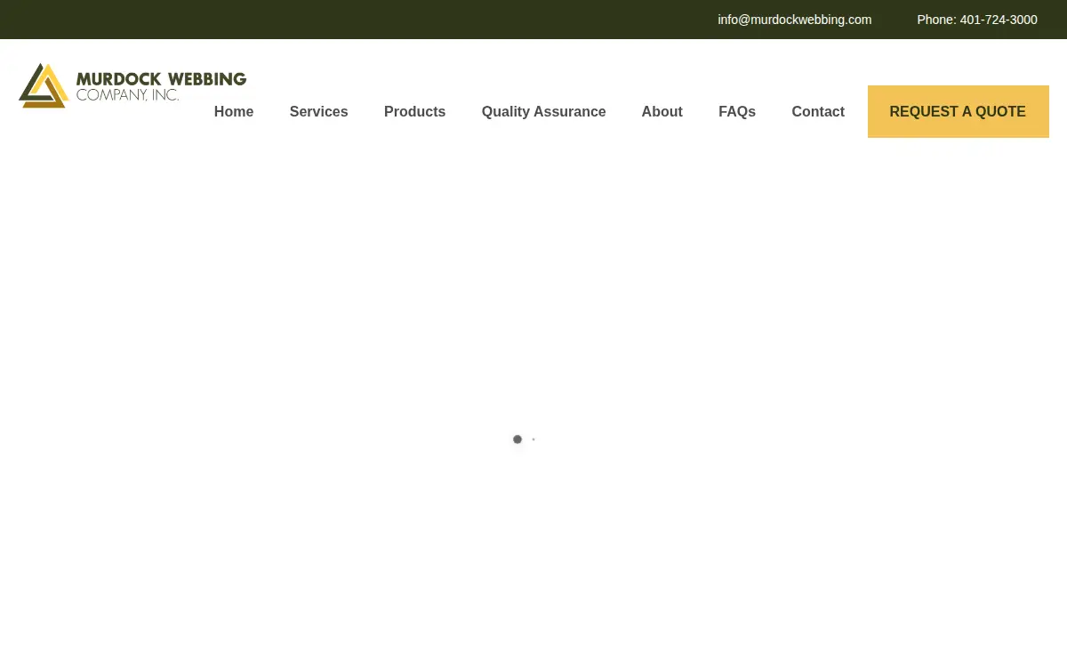 Homepage of Murdock Webbing Company, INC.