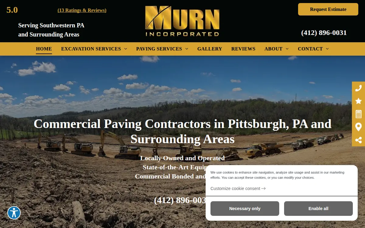 Homepage of Murn Incorporated