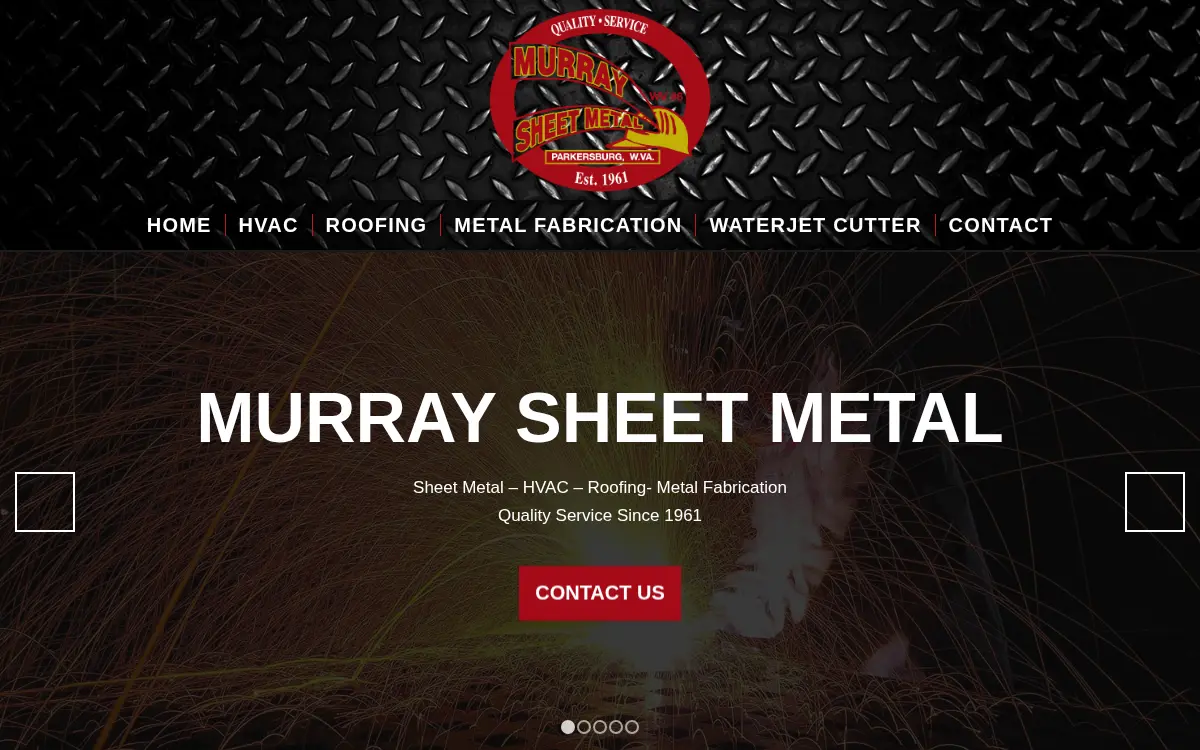 Homepage of Murray's Sheet Metal Company INC
