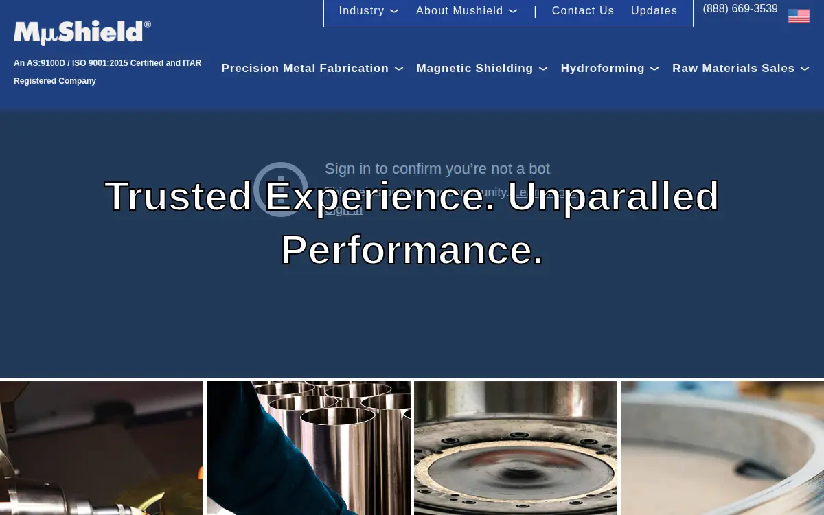 Homepage of Mushield CO INC