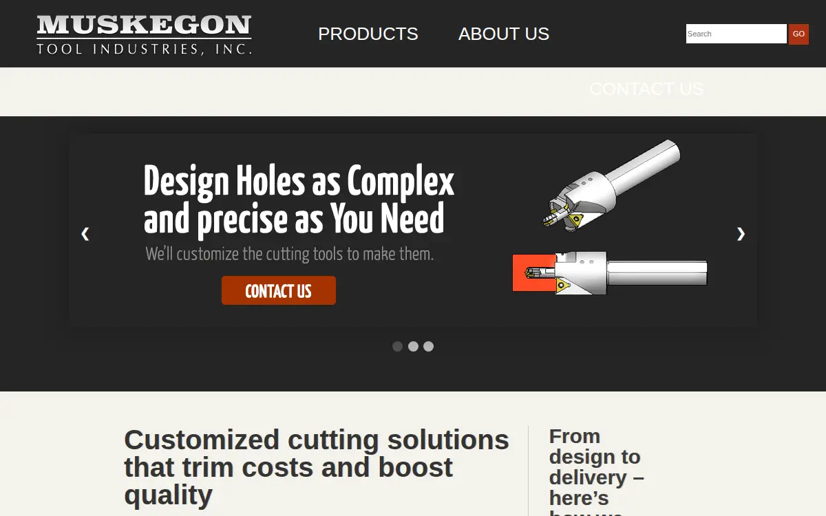 Homepage of Muskegon Tool Industries INC