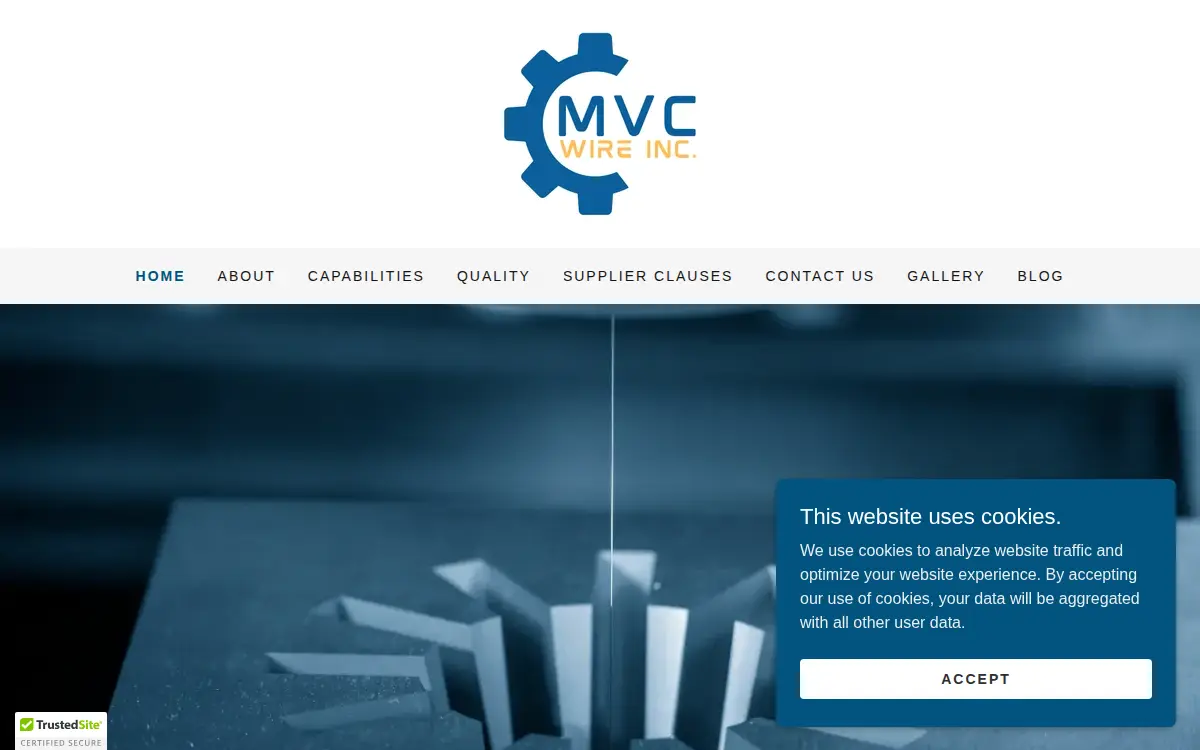 Homepage of Mvc Wire, INC.