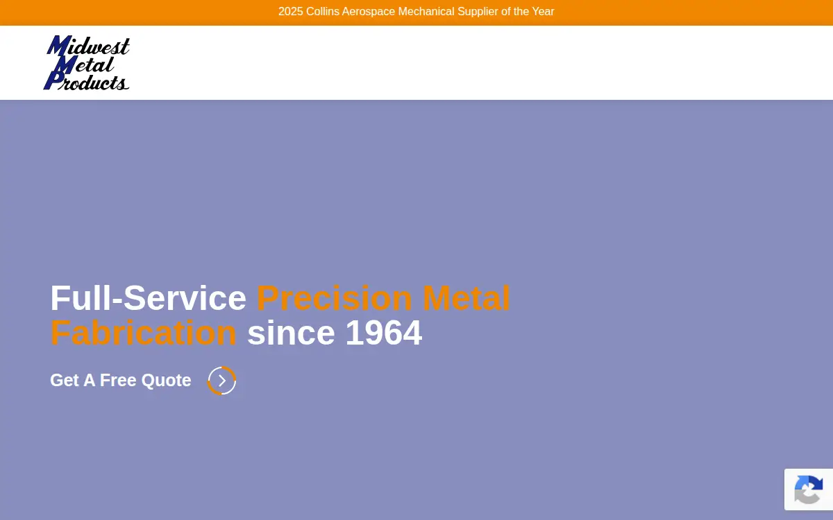 Homepage of Midwest Metal Products CO
