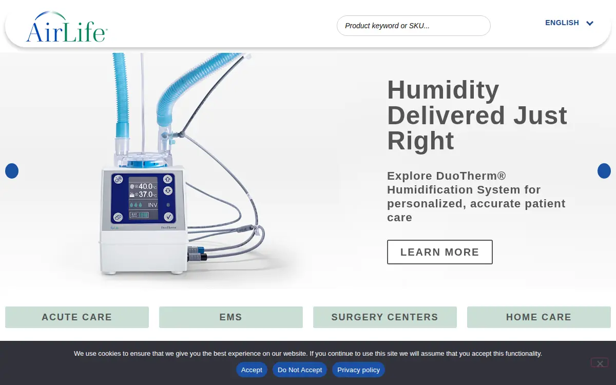 Homepage of Salter Labs, LLC