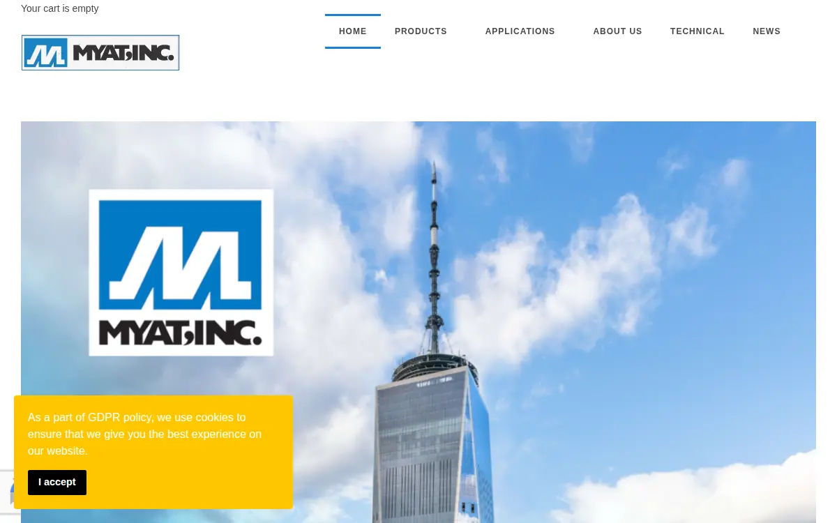 Homepage of Myat, INC.