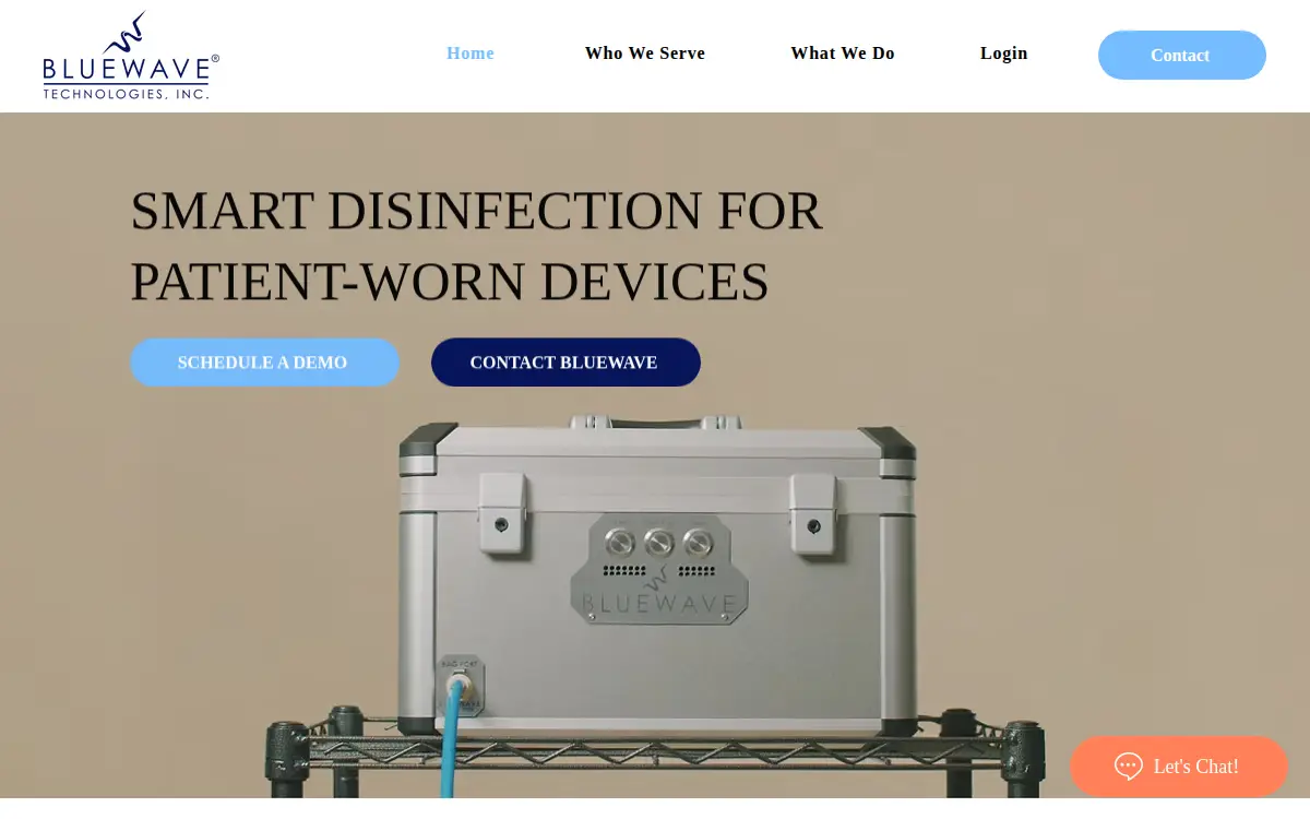 Homepage of Bluewave Technologies INC
