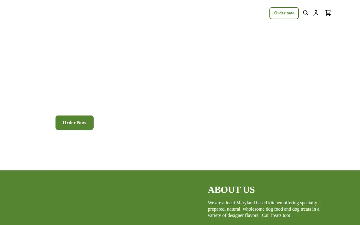 Homepage of My Canine Cucina LLC