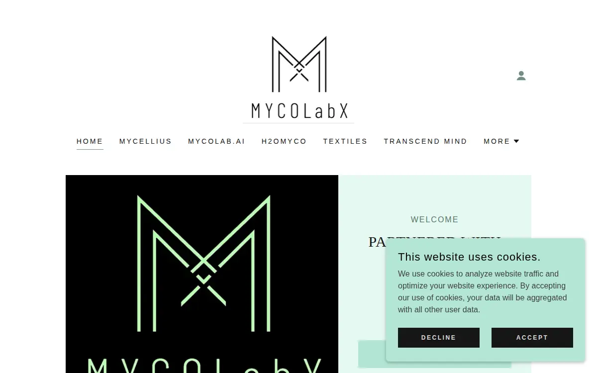 Homepage of Mycolabx INC.