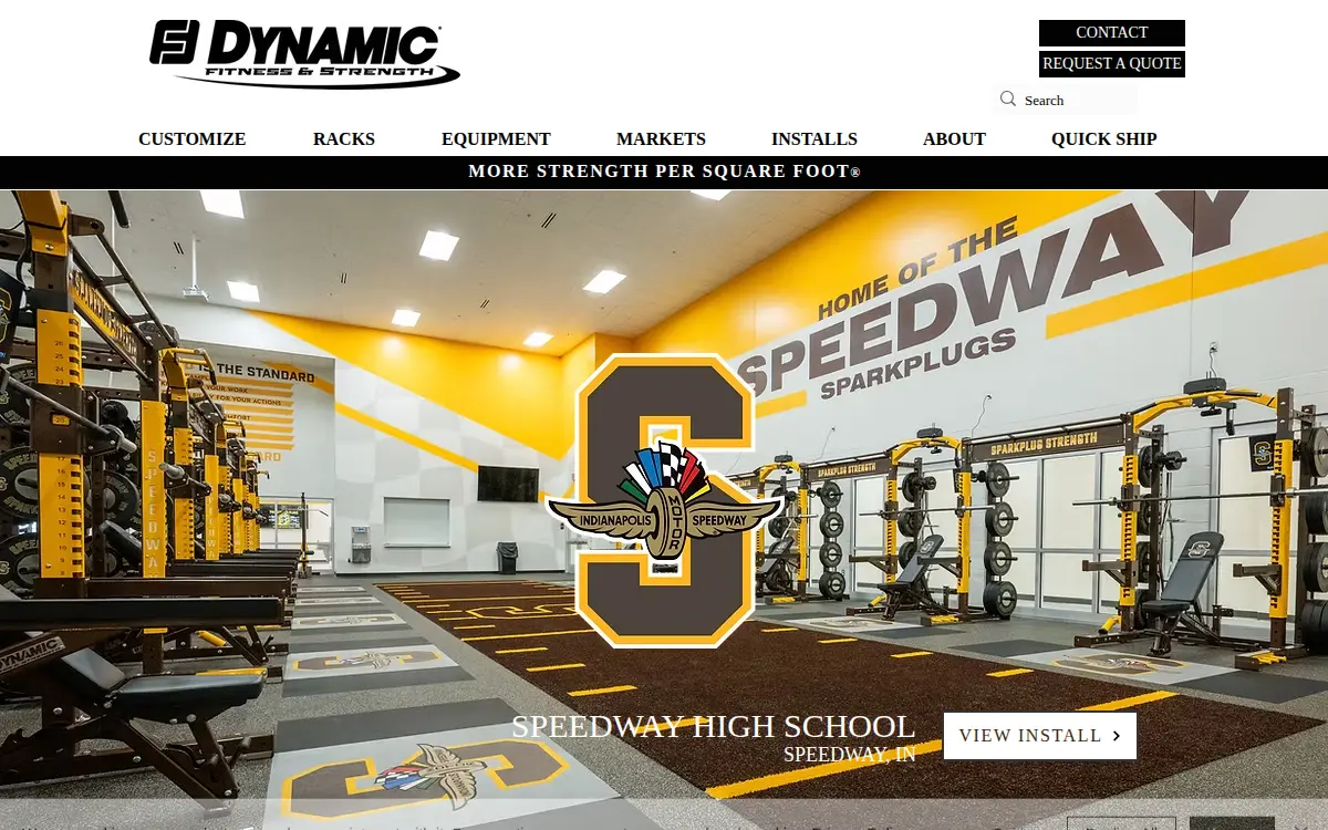 Homepage of Dynamic Fabrication and Finishing, LLC