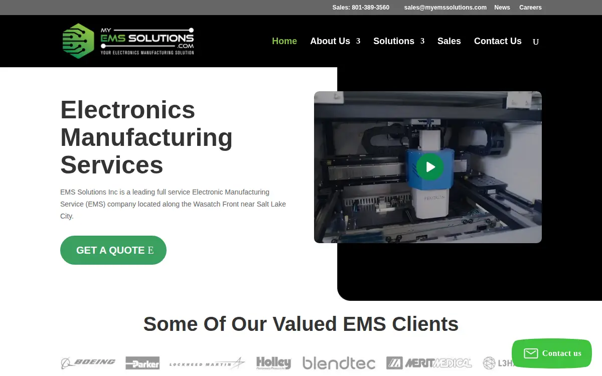 Homepage of Ems Solutions, INC.