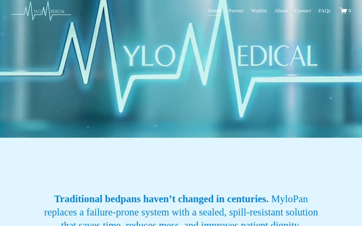 Homepage of Mylo Medical Supplies LLC