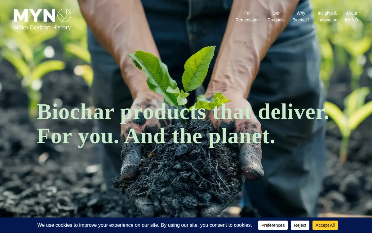 Homepage of Myno 001, LLC