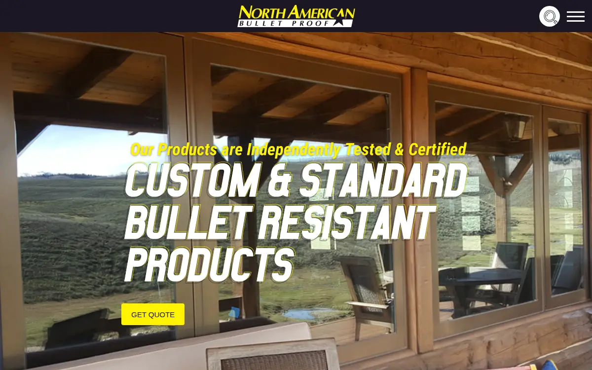 Homepage of North American Bullet Proof INC
