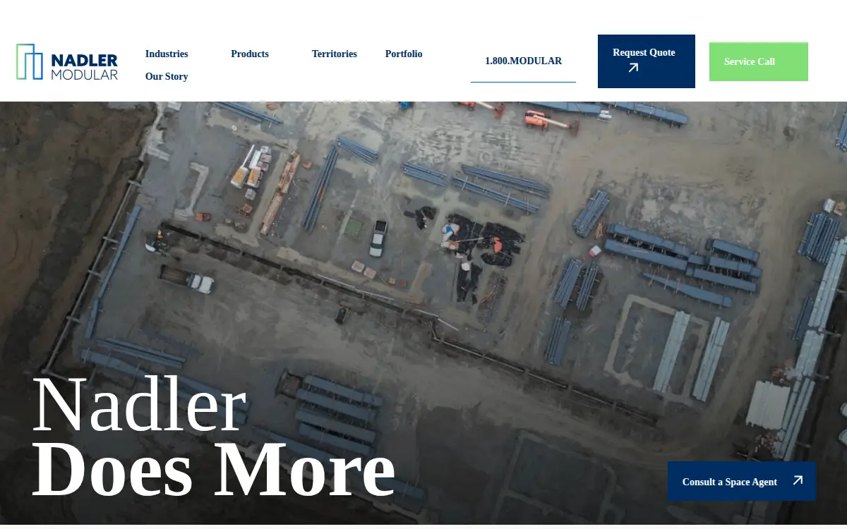 Homepage of Nadler Mobile, LLC