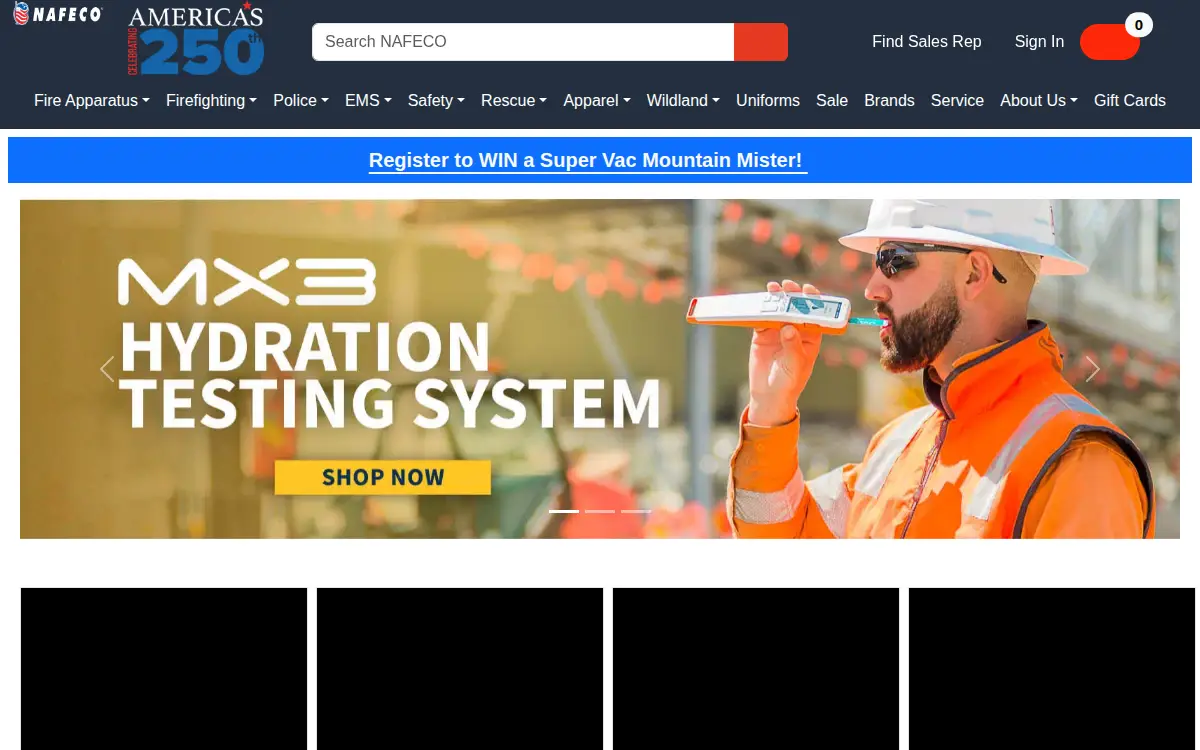 Homepage of North America Fire Equipment CO INC
