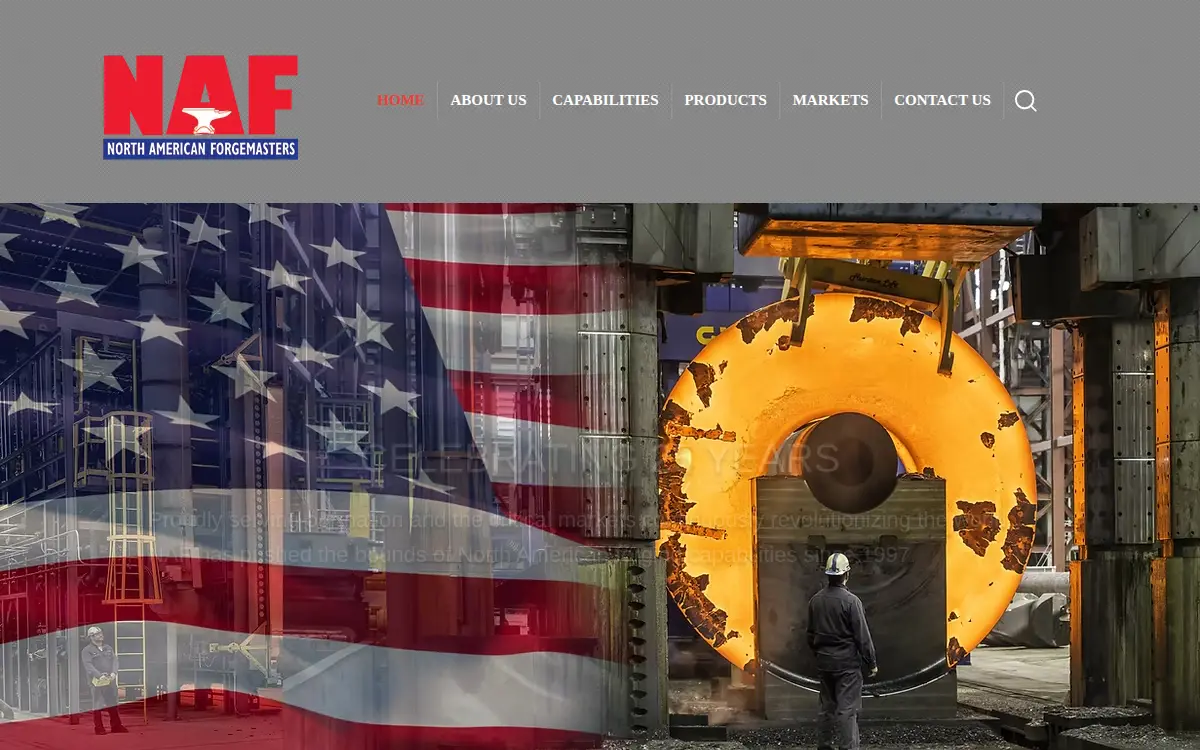 Homepage of North American Forgemasters CO