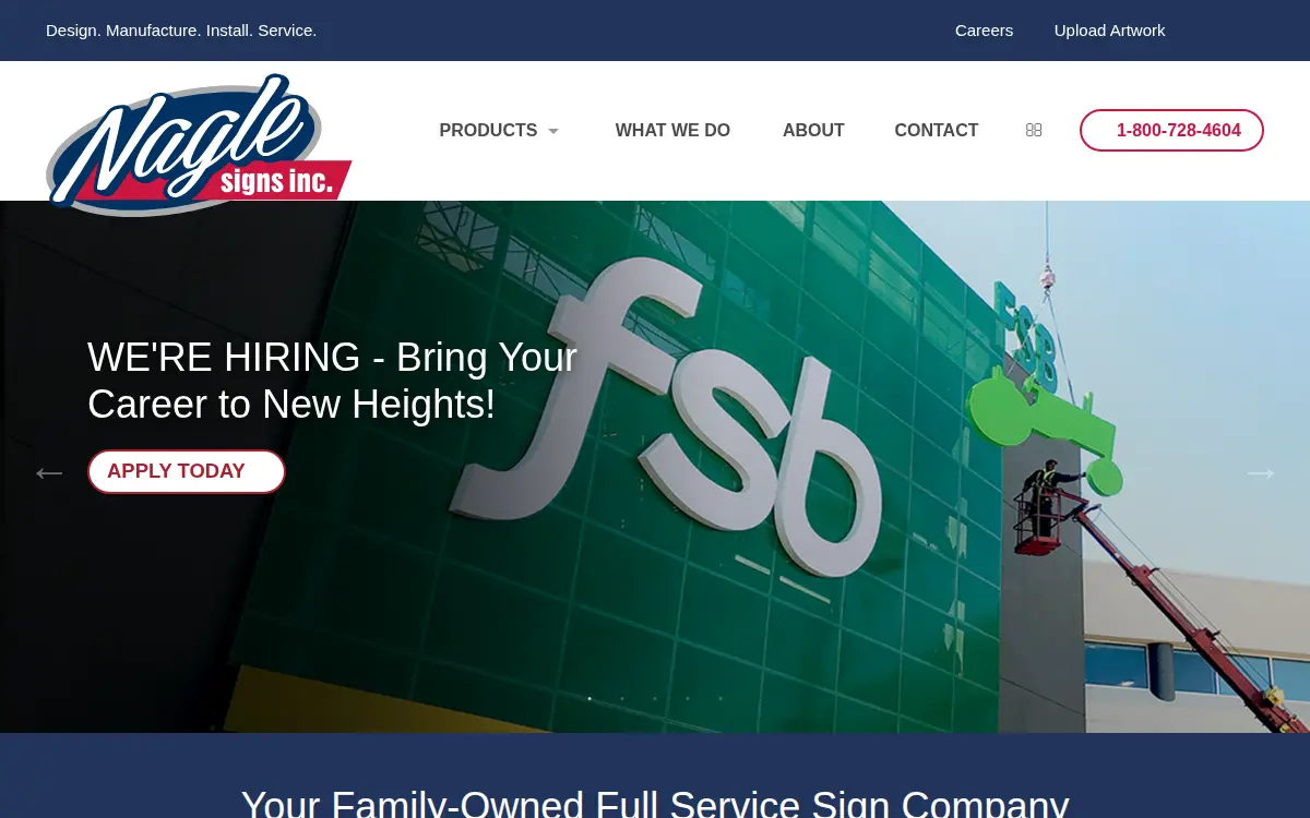 Homepage of Nagle Signs INC