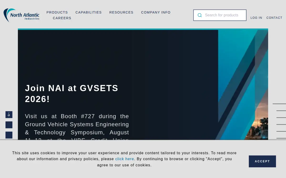 Homepage of North Atlantic Industries, INC.