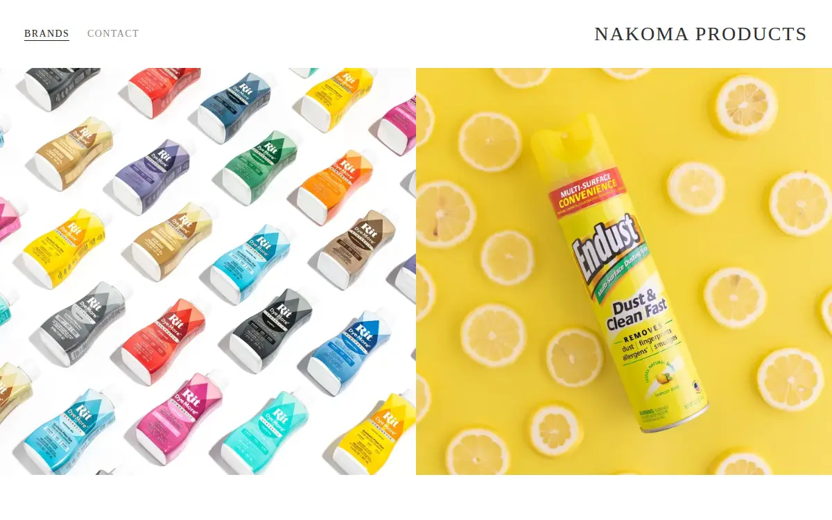 Homepage of Nakoma Products, LLC