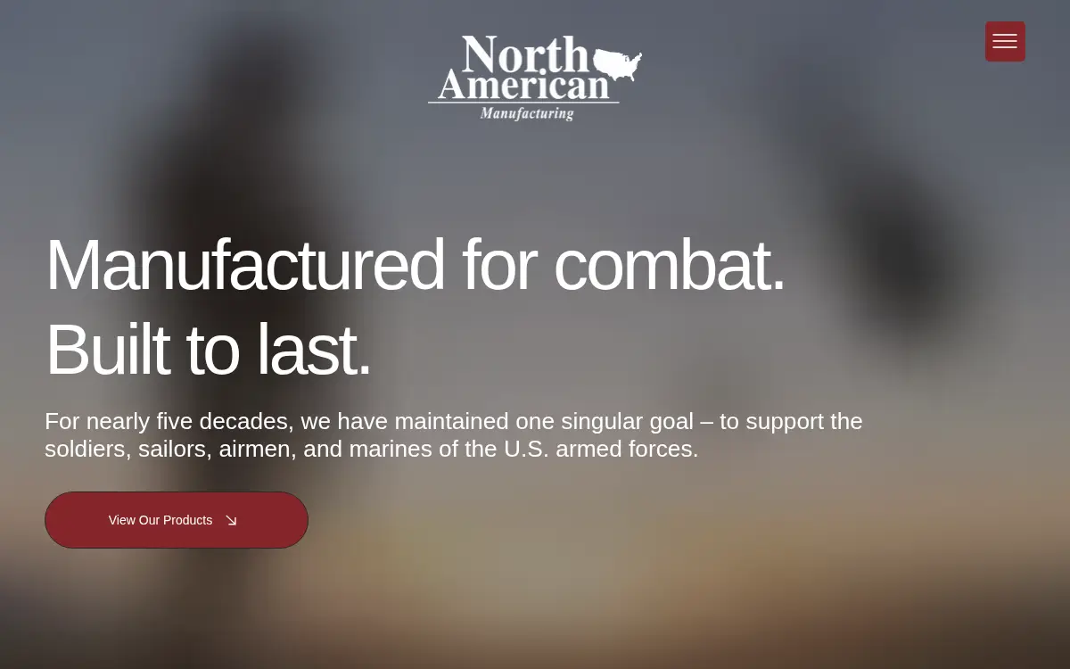 Homepage of North American Manufacturing Company, LLC