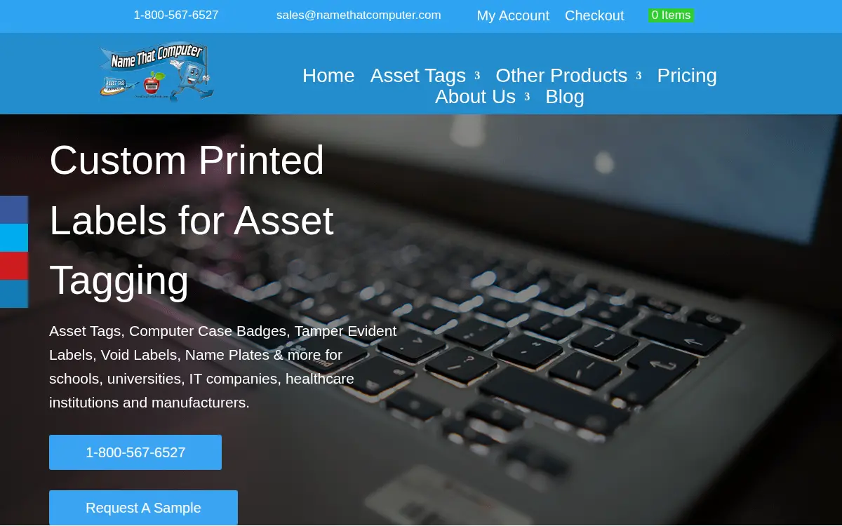 Homepage of Rnc Specialty Printing, LLC.