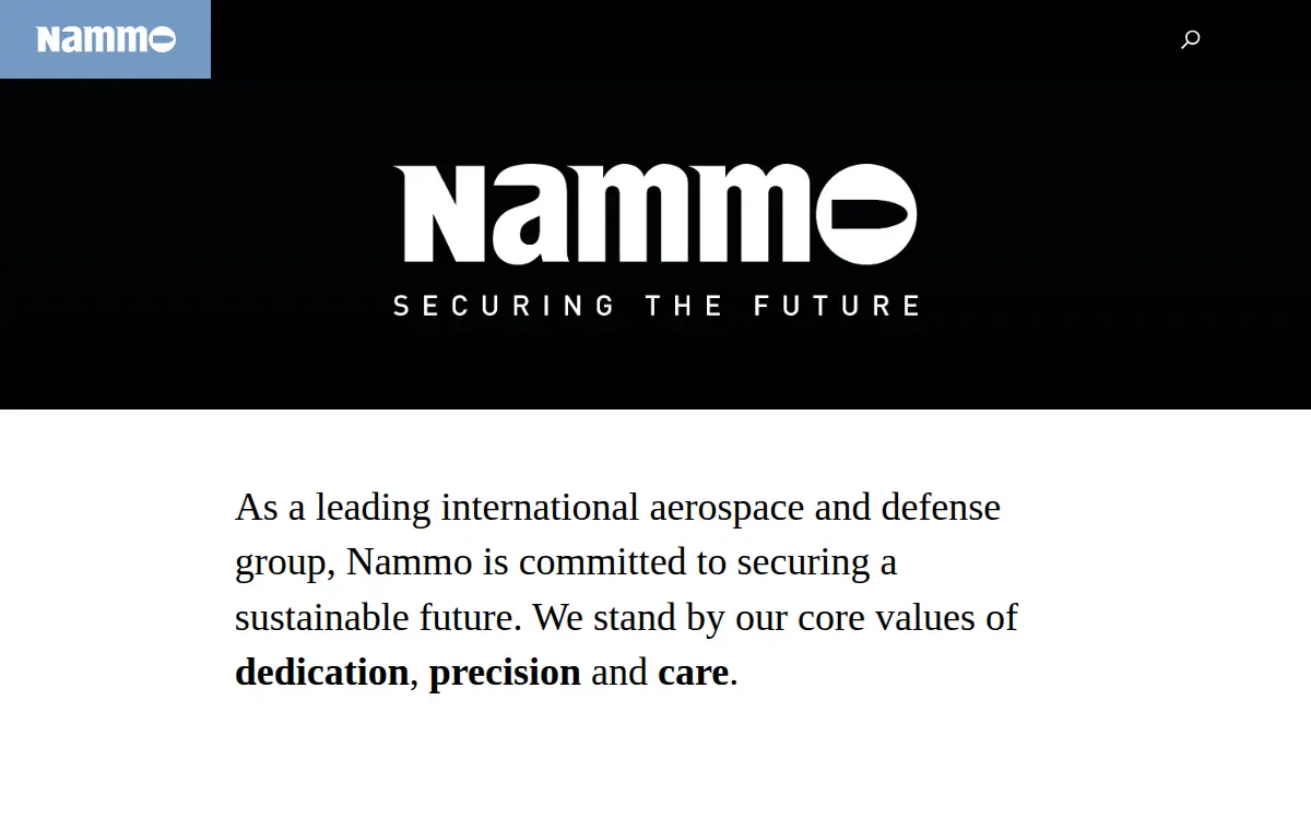 Homepage of Nammo Pocal INC