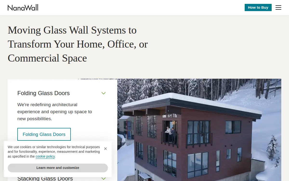 Homepage of Nana Wall Systems, INC.