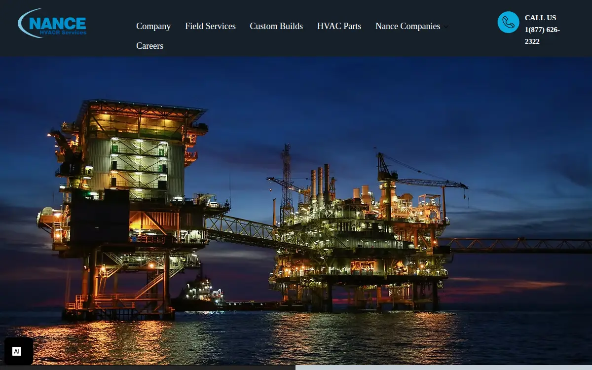 Homepage of Nance International, INC.