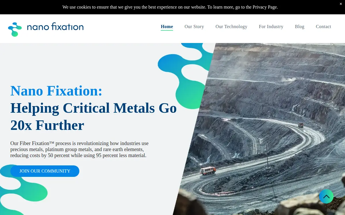 Homepage of Nano Fixation Incorporated