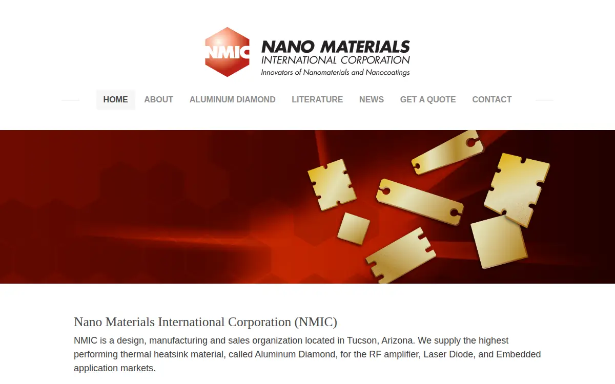 Homepage of Nano Materials International CORP
