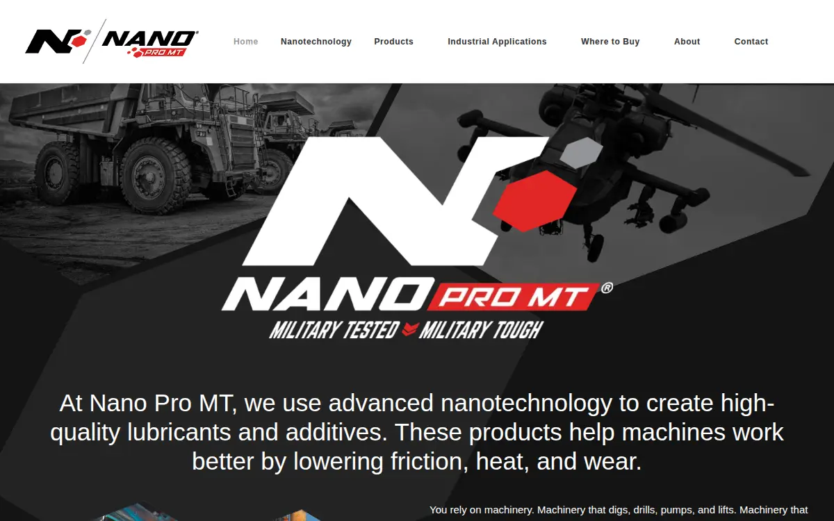 Homepage of Nano Promt, LLC