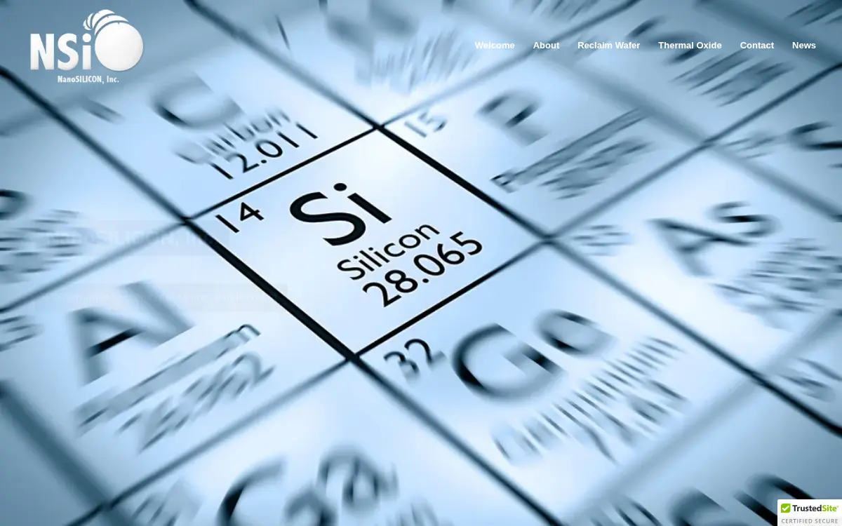 Homepage of Nanosilicon, INC.