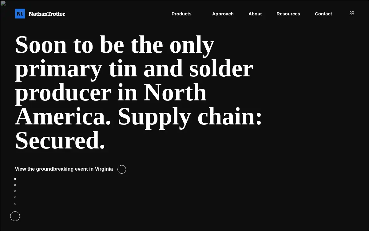 Homepage of Nathan Trotter and Co., INC