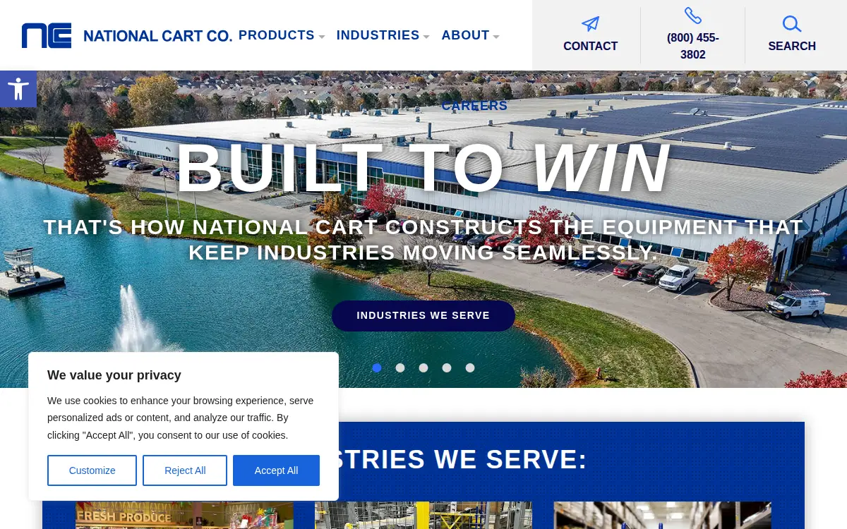 Homepage of National Cart CO INC