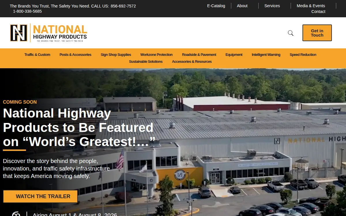 Homepage of National Highway Products INC